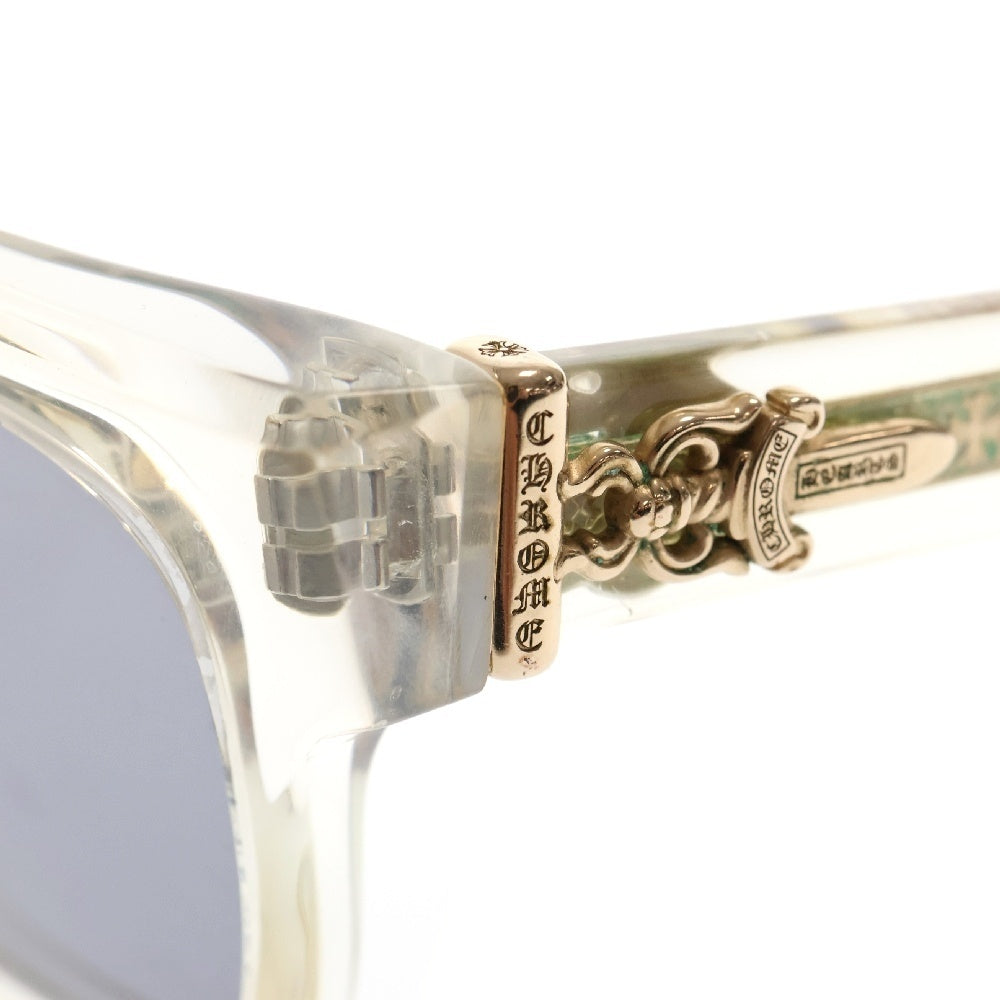 CHROME HEARTS(クロムハーツ) BOX-OFFICER ダガーテンプルクリアフレームサングラス メガネ クリア/ゴールド