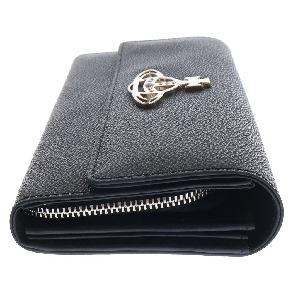 Vivienne Westwood(ヴィヴィアンウエストウッド) ANNIE LONG WALLET L字ファスナー 長財布 ブラック