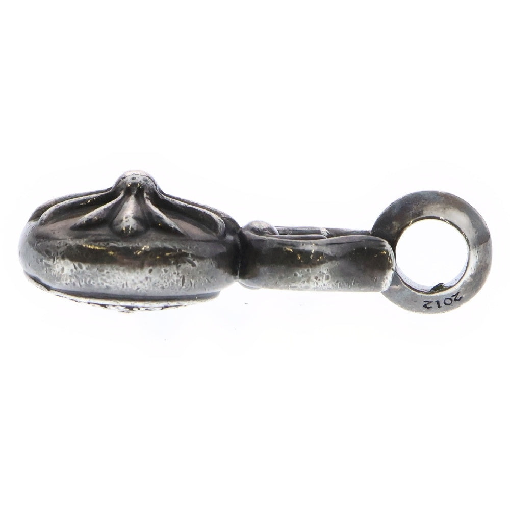 CHROME HEARTS(クロムハーツ) LARGE CROSS BALL ラージクロスボール レザーブレイド ボロチップ ネックレストップ シルバー