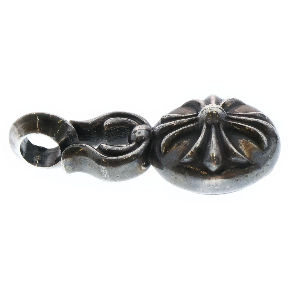 CHROME HEARTS(クロムハーツ) LARGE CROSS BALL ラージクロスボール レザーブレイド ボロチップ ネックレストップ シルバー