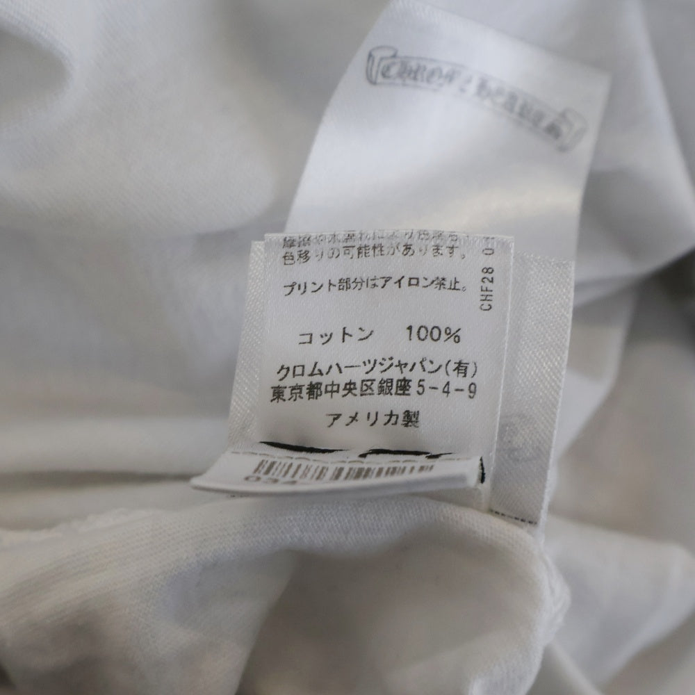 CHROME HEARTS(クロムハーツ) CH L S LTD 原宿限定 バックCHクロスプリント長袖カットソー ロンT ホワイト