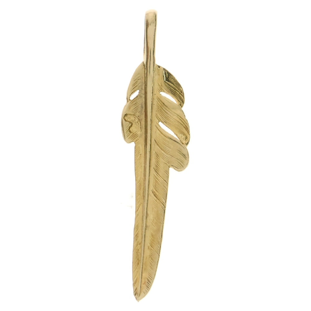 LARRY SMITH(ラリースミス) 18K KAZEKIRI FEATHER PENDANT カゼキリフェザー ペンダントトップ ゴールド