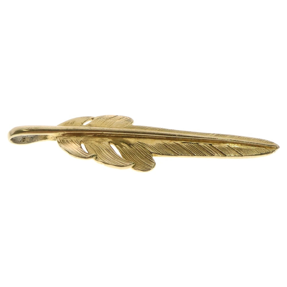 LARRY SMITH(ラリースミス) 18K KAZEKIRI FEATHER PENDANT カゼキリフェザー ペンダントトップ ゴールド