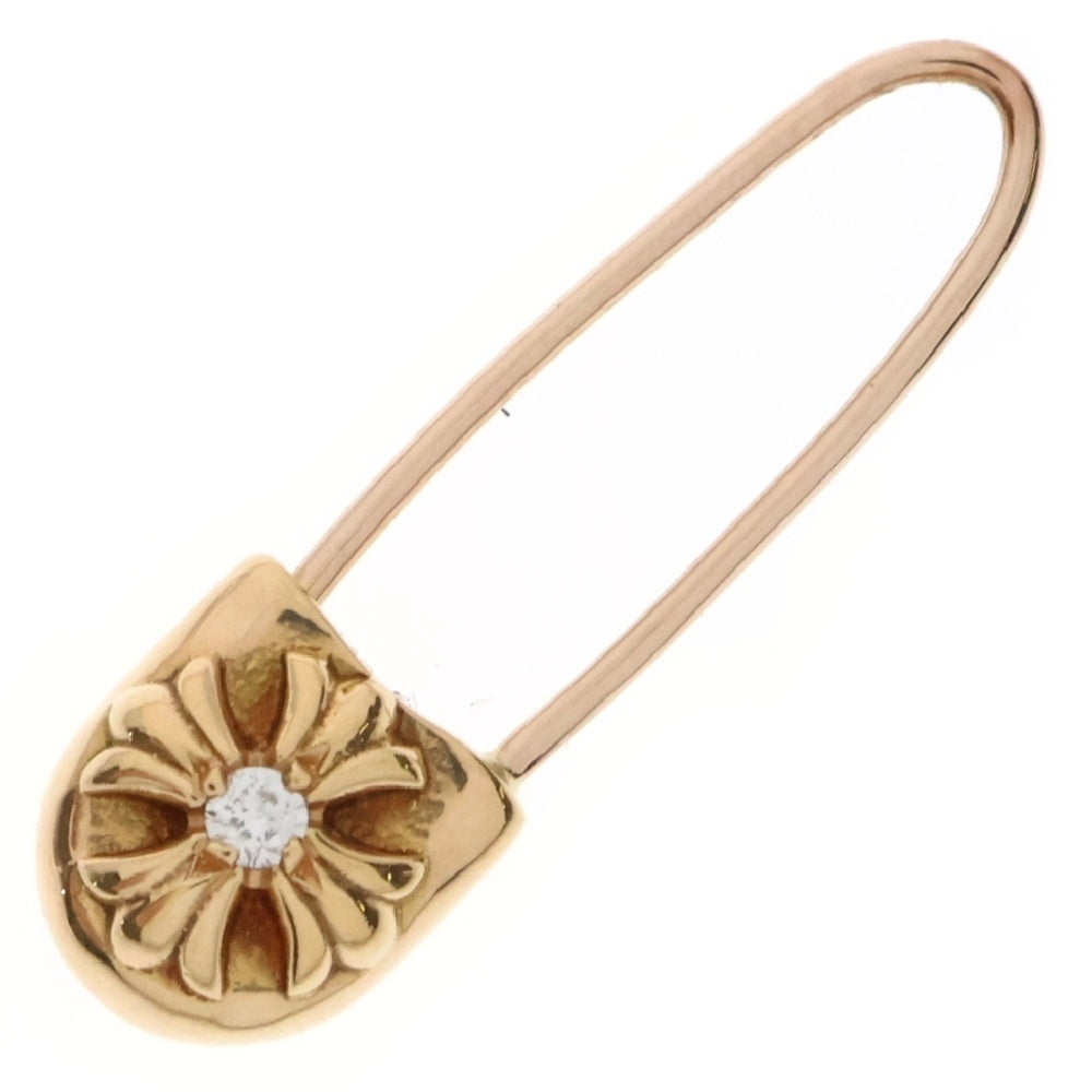 CHROME HEARTS(クロムハーツ) 22K ER SAFETY PIN CH PLS L 1DIA セーフティピンピアス 1ダイヤ ゴールド