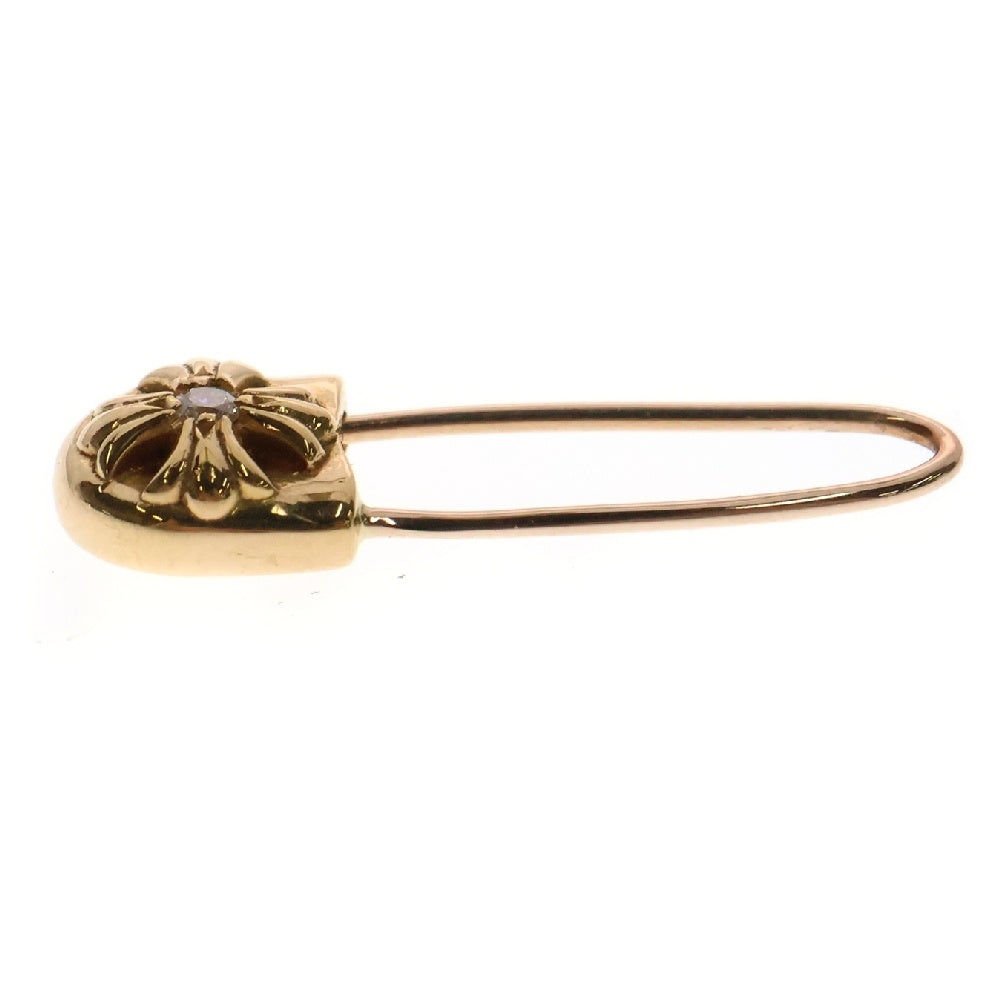 CHROME HEARTS(クロムハーツ) 22K ER SAFETY PIN CH PLS L 1DIA セーフティピンピアス 1ダイヤ ゴールド