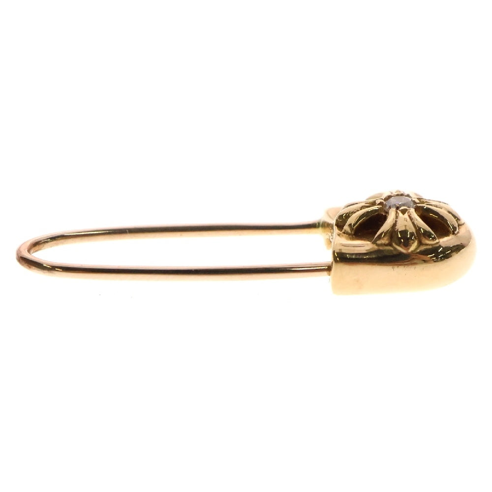 CHROME HEARTS(クロムハーツ) 22K ER SAFETY PIN CH PLS L 1DIA セーフティピンピアス 1ダイヤ ゴールド