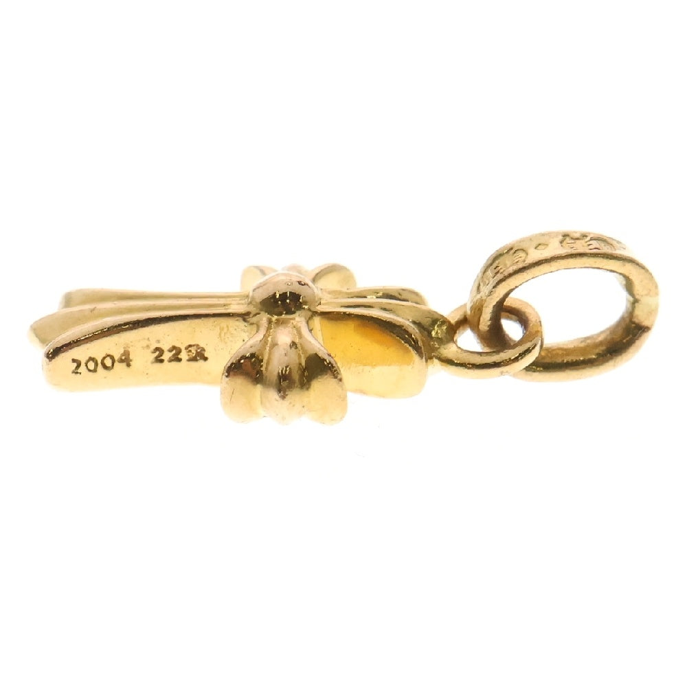 CHROME HEARTS(クロムハーツ) 22K CRS BBYFAT P/DIA ベイビーファットクロス PAVEダイヤ ペンダントトップ ゴールド BCA035