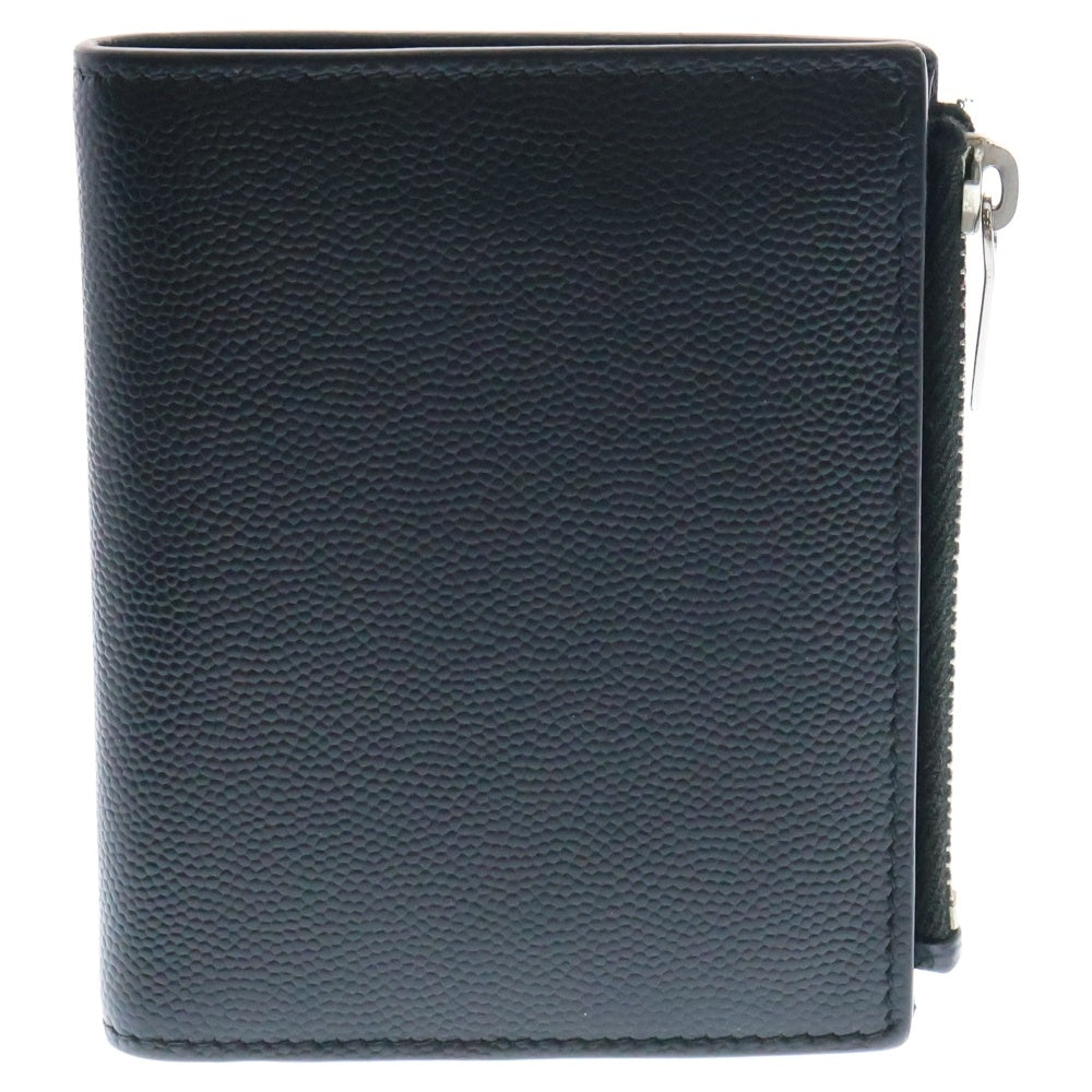 SAINT LAURENT PARIS(サンローランパリ) 2つ折り コンパクト レザーウォレット 財布 ブラック YBL575789