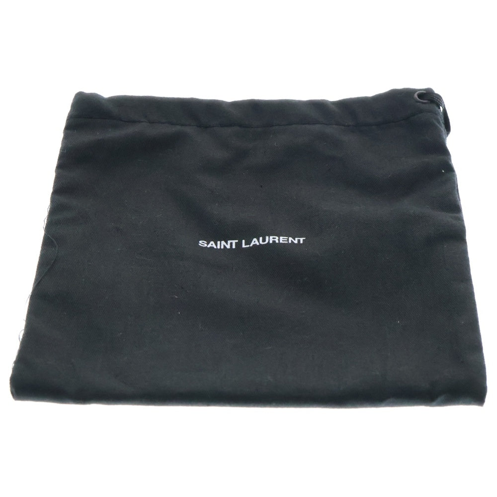 SAINT LAURENT PARIS(サンローランパリ) 2つ折り コンパクト レザーウォレット 財布 ブラック YBL575789