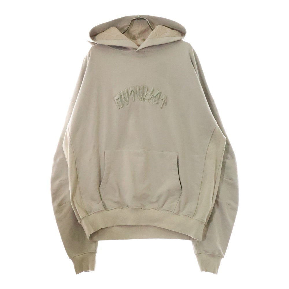 cvtvlist(カタリスト) USUAL HOODIE ロゴ刺繍 プルオーバーパーカー フーディー アイボリー 240111LC04