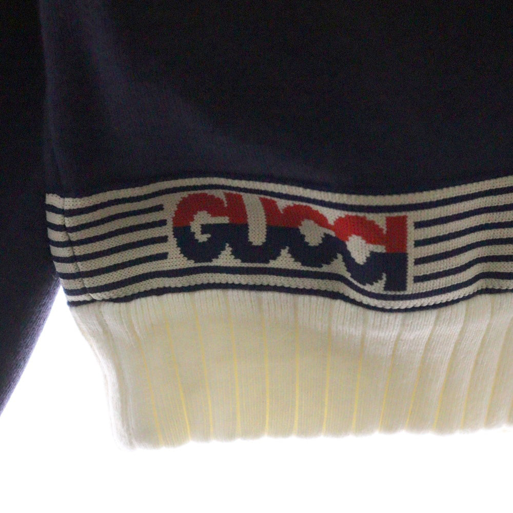 GUCCI(グッチ) チルドレン ブランドロゴ ドライバーズ ジップアップニット 692520XJEIC