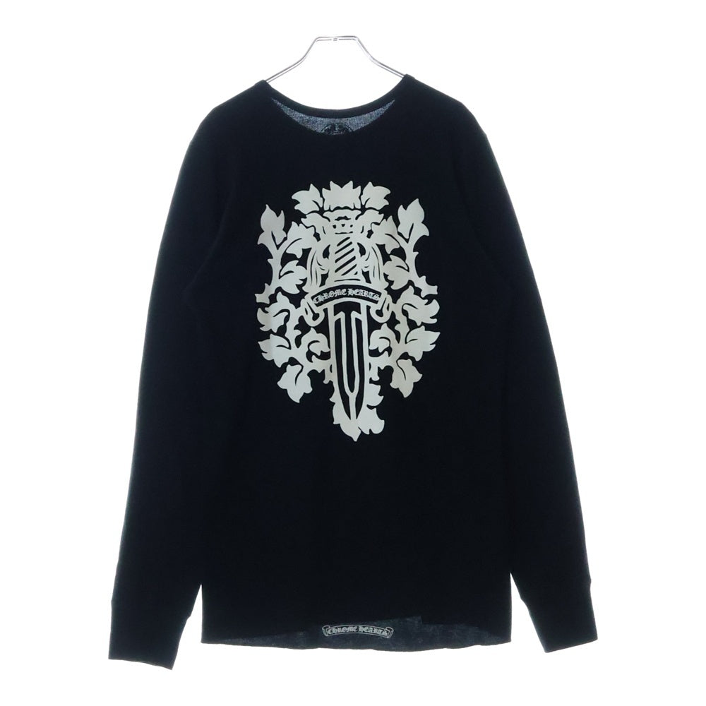 CHROME HEARTS(クロムハーツ) Thermal L S ヴァインダガーバックプリントサーマル長袖カットソー