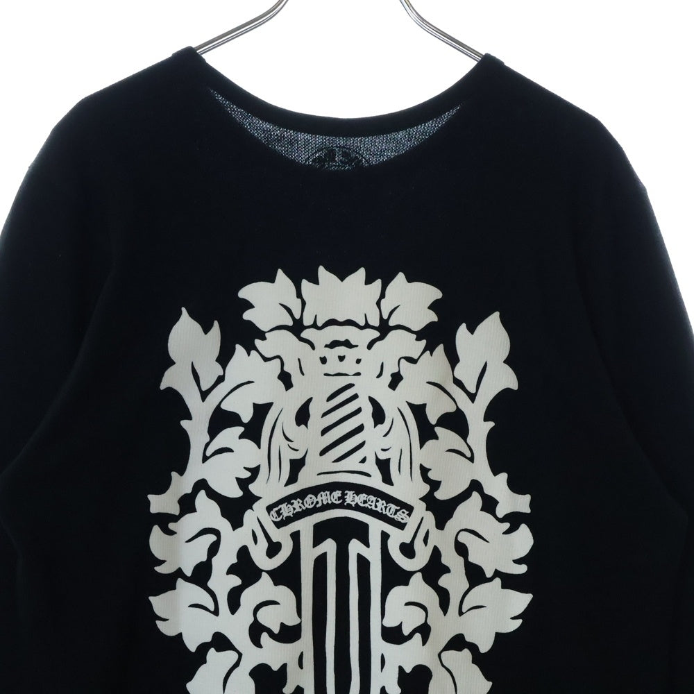 CHROME HEARTS(クロムハーツ) Thermal L S ヴァインダガーバックプリントサーマル長袖カットソー