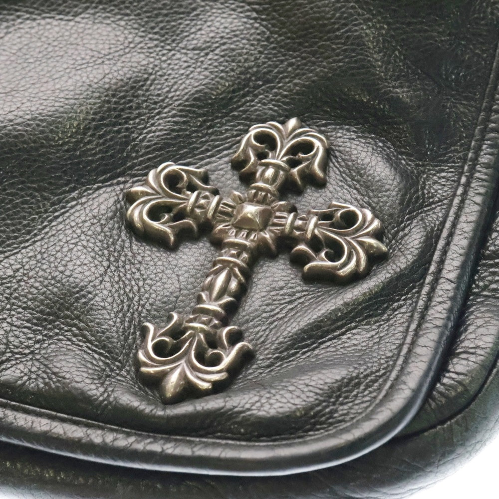 CHROME HEARTS(クロムハーツ) BAG-MAIL メールバッグ フィリグリー装飾レザーショルダーバッグ ブラック