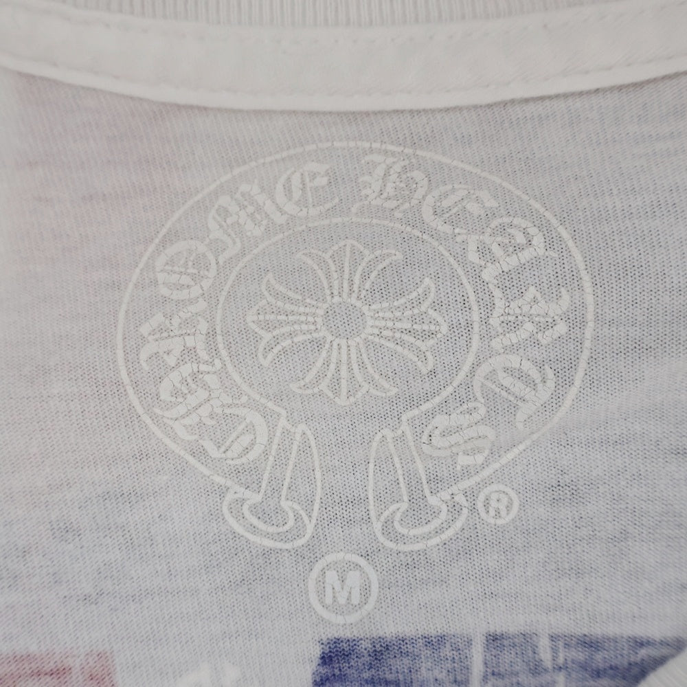CHROME HEARTS(クロムハーツ) American Flag Tee アメリカンフラッグ 星条旗 長袖Tシャツ カットソー ロンT ホワイト