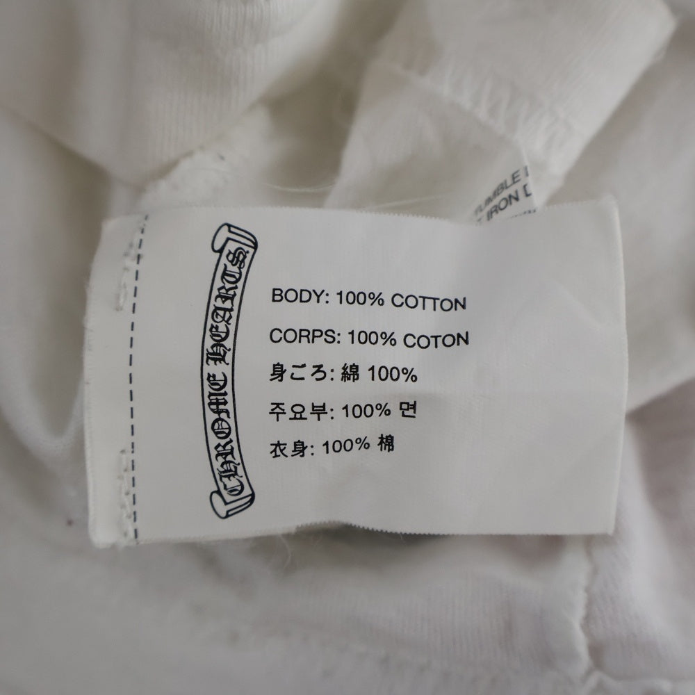 CHROME HEARTS(クロムハーツ) American Flag Tee アメリカンフラッグ 星条旗 長袖Tシャツ カットソー ロンT ホワイト