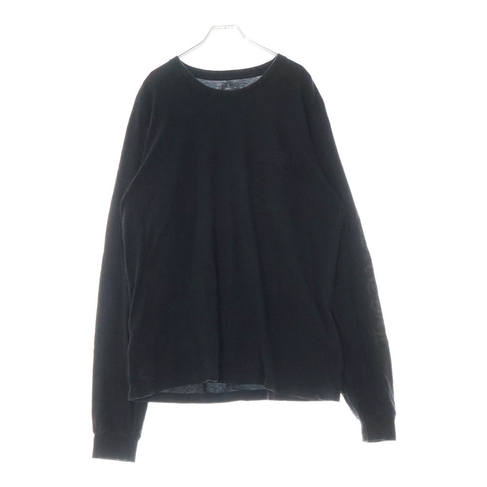 CHROME HEARTS(クロムハーツ) CH L S 1 ネックロゴ 長袖Tシャツ カットソー ロンT ブラック