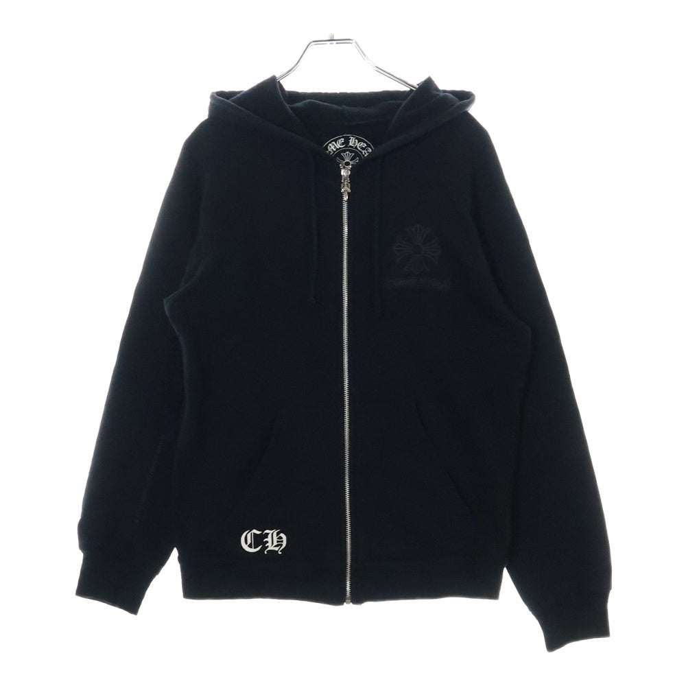 CHROME HEARTS(クロムハーツ) OLD CH PLUS HD ZIP オールドモデル CHプラスロゴ ジップアップパーカー ブラック