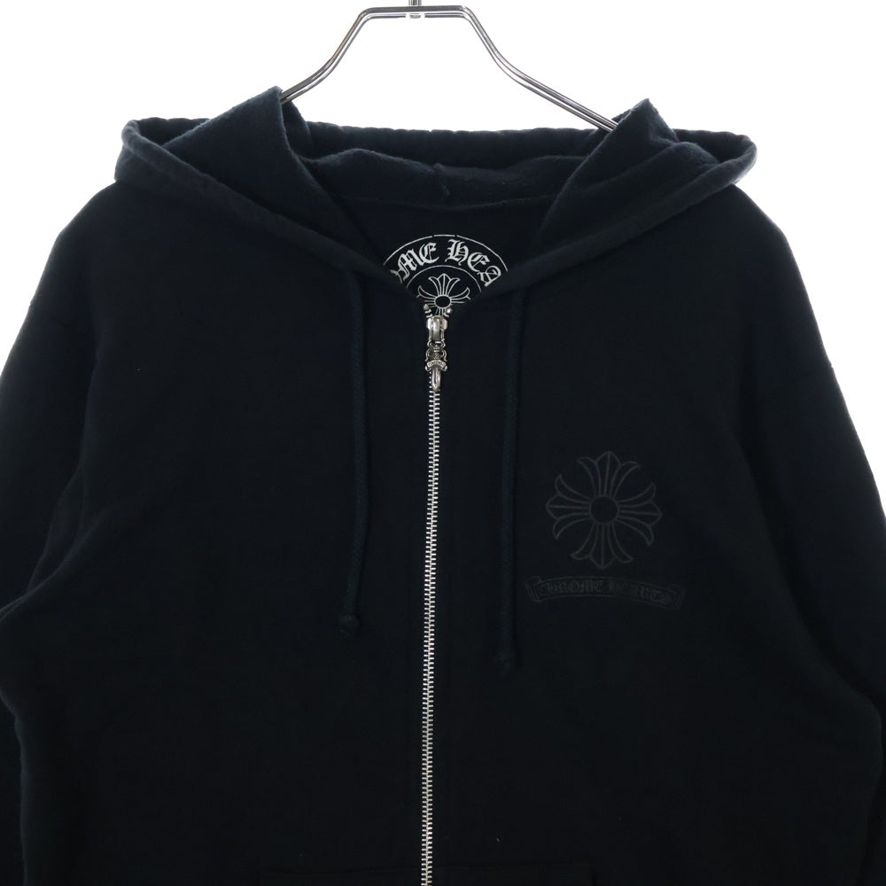 CHROME HEARTS(クロムハーツ) OLD CH PLUS HD ZIP オールドモデル CHプラスロゴ ジップアップパーカー ブラック