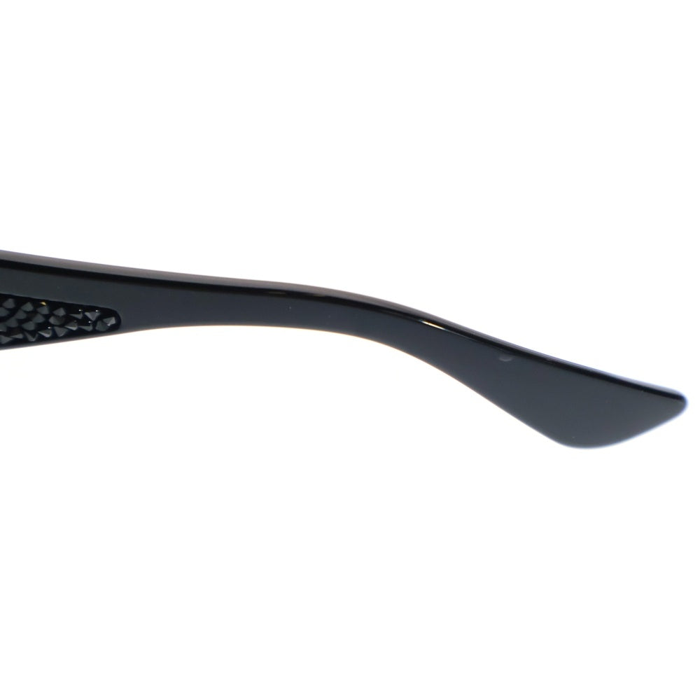 miumiu(ミュウミュウ) テンプルラインストーン ウェリントン サングラス ブラック VMU 06O-A