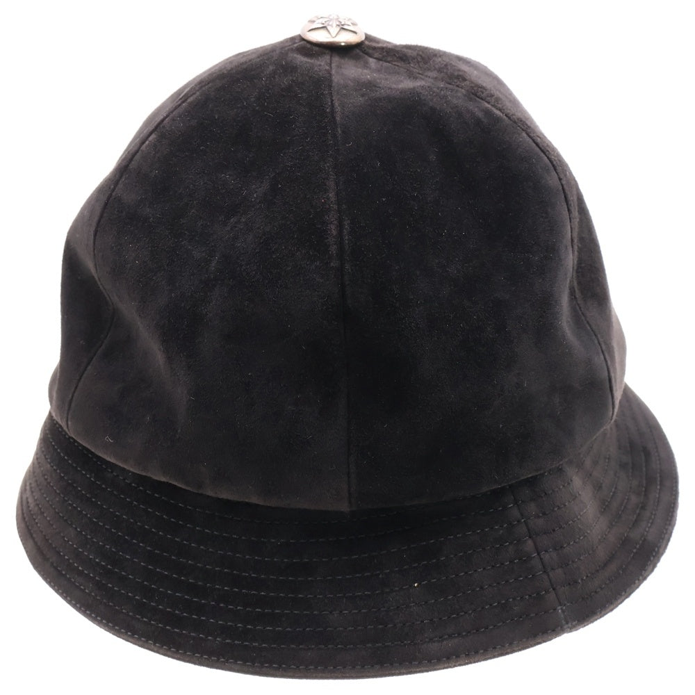 CHROME HEARTS(クロムハーツ) SLOW BURN スターボタンスエードレザーバケットハット ブラック