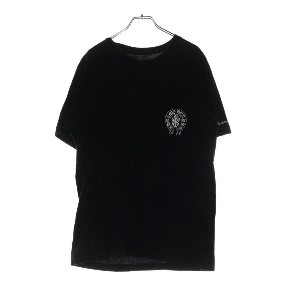 CHROME HEARTS(クロムハーツ) 3セメタリークロス アメリカンフラッグ 半袖Tシャツ カットソー ブラック