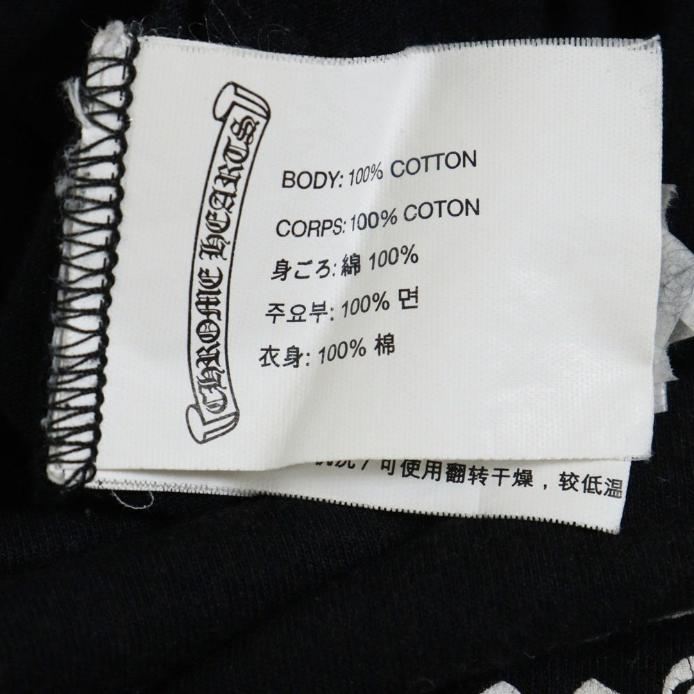 CHROME HEARTS(クロムハーツ) 3セメタリークロス アメリカンフラッグ 半袖Tシャツ カットソー ブラック