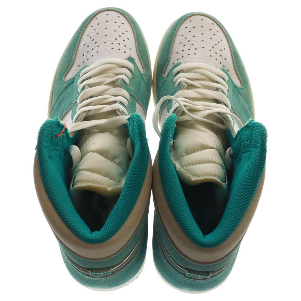 NIKE(ナイキ) AIR JORDAN 1 RETRO HIGH OG TURBO GREEN エアジョーダン1 ターボグリーン ハイカットスニーカー ライトブルー/ホワイト US10.5/28.5cm 555088-311