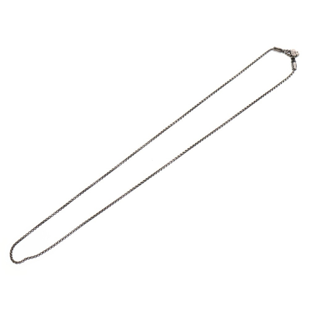 LONE ONES(ロンワンズ) MF Hook S 1.8mm BOX Chain メイティングフライト フックS 1.8mmボックスチェーンネックレス シルバー