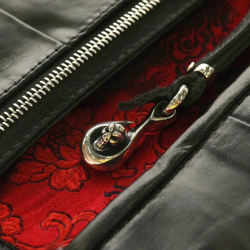 Bill Wall Leather/BWL(ビルウォールレザー) Cross Bottan ドラゴンパッチ ウォレット 長財布 ブラック