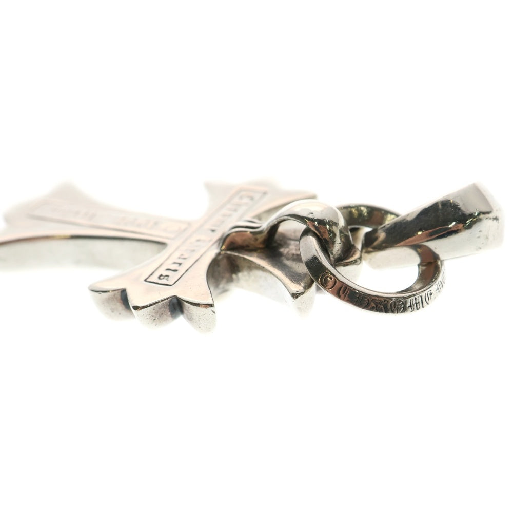 CHROME HEARTS(クロムハーツ) CH CRS SML W/BALE Wベイル スモールCHクロス ペンダントトップ シルバー BCA218