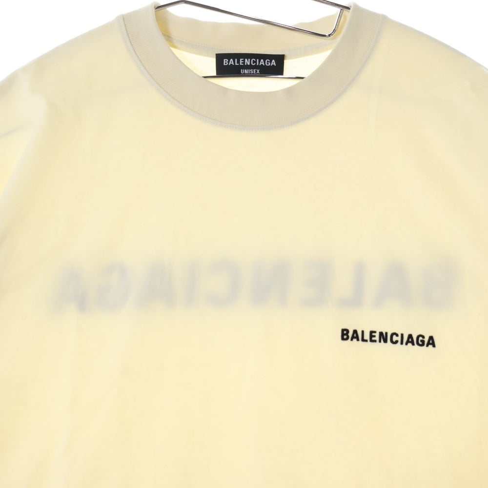 BALENCIAGA(バレンシアガ) 21SS BB Corp Medium Fit Tee BBコープ ミディアムフィット クルーネック 半袖 Tシャツ カットソー ベージュ 612966 TMVF4