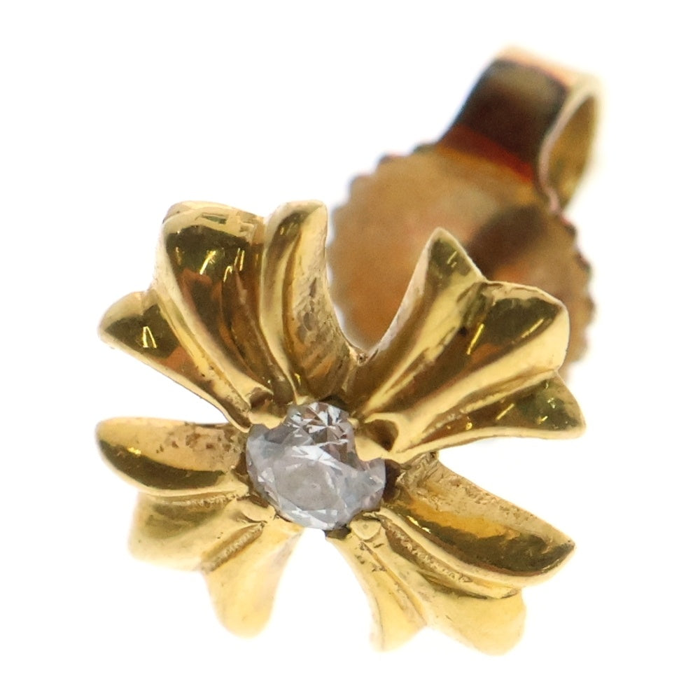 CHROME HEARTS(クロムハーツ) 22K No2 CH PLS 1DIA CHプラス スタッドピアス 1ダイヤ ゴールド BCA021
