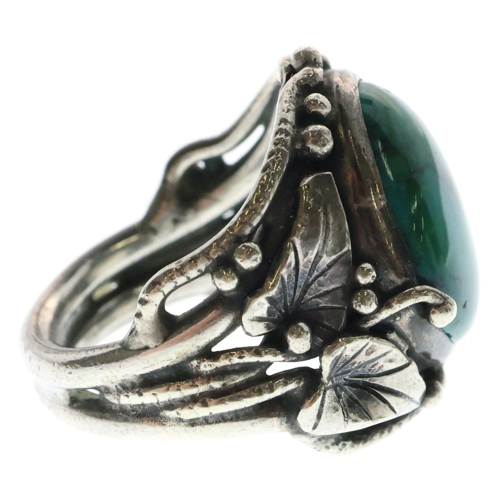 INDIAN JEWELRY(インディアンジュエリー) ホールマーク刻印 グリーンターコイズ リング