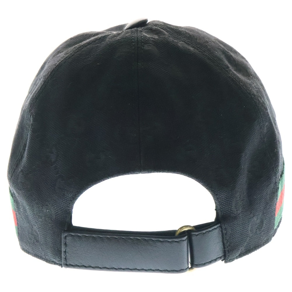 GUCCI(グッチ) GGキャンバス ベースボールキャップ ブラック