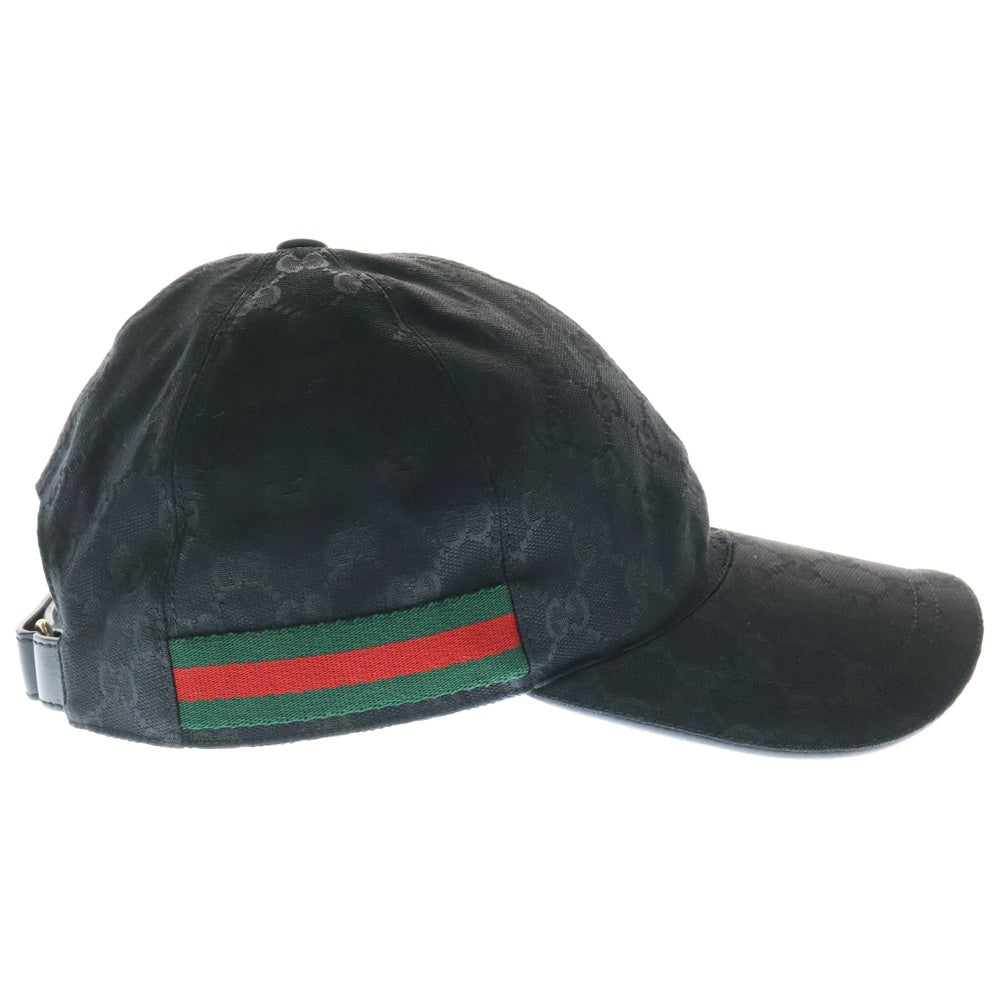 GUCCI(グッチ) GGキャンバス ベースボールキャップ ブラック