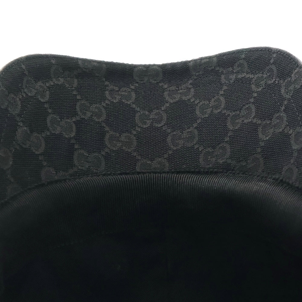 GUCCI(グッチ) GGキャンバス ベースボールキャップ ブラック