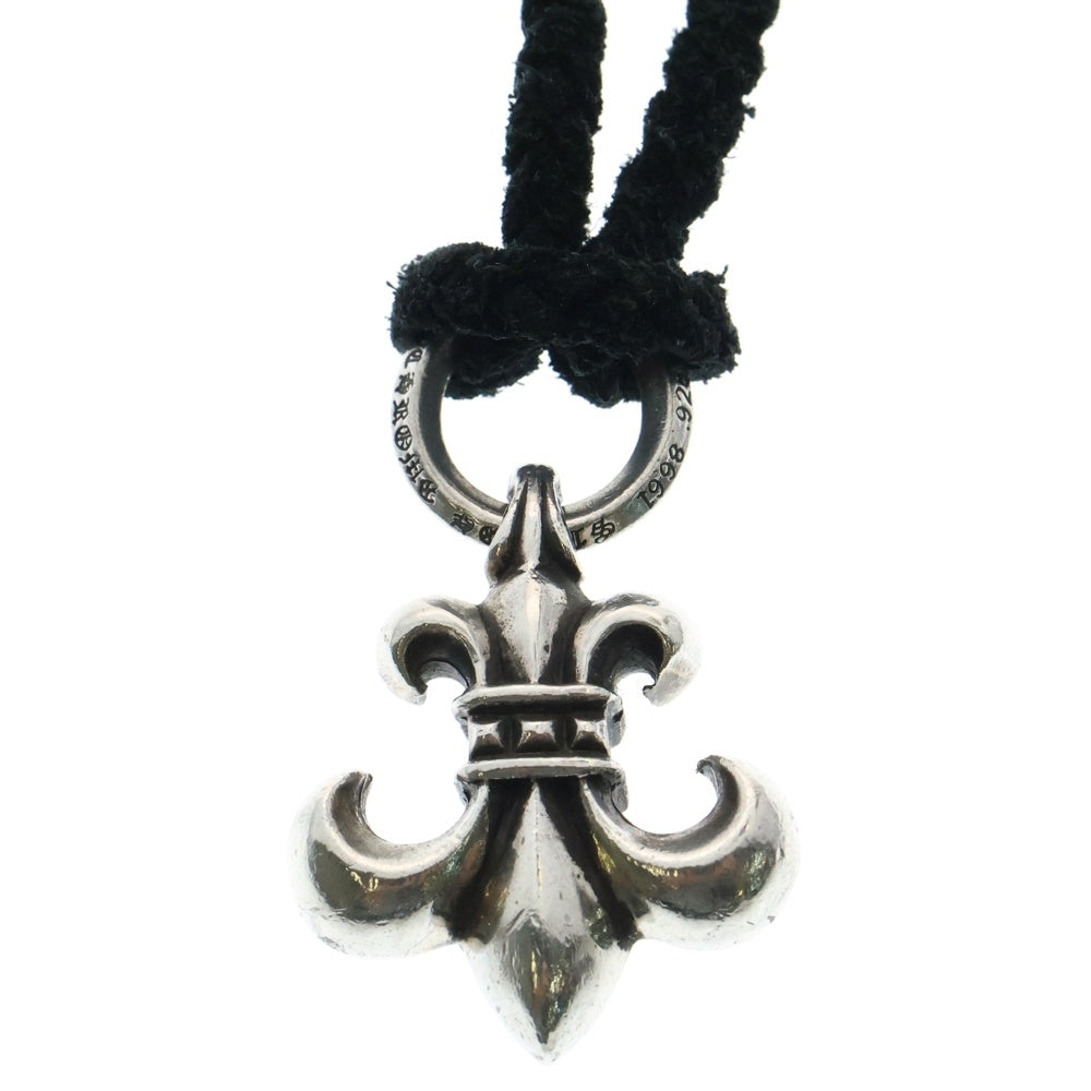 CHROME HEARTS(クロムハーツ) BS FLUER BSフレアペンダント シルバー ネックレストップ レザーブレイド シルバー