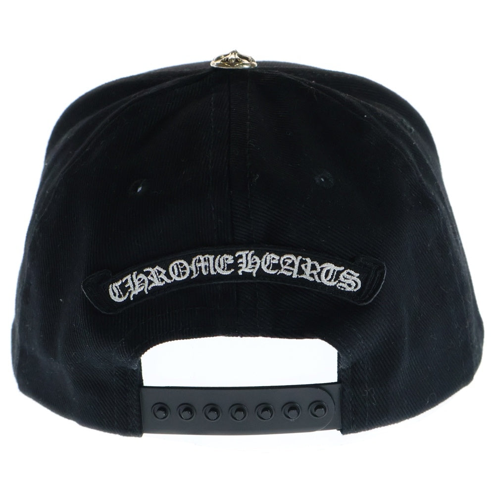 CHROME HEARTS(クロムハーツ) CROSS WAXED DENIM BASEBALL CAP クロス刺繍 デニム キャップ 帽子 ブラック