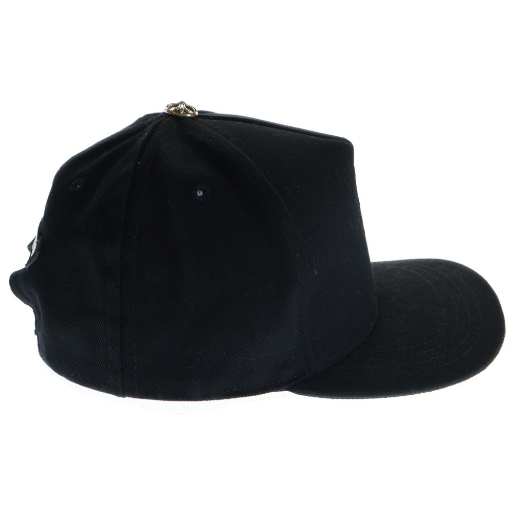 CHROME HEARTS(クロムハーツ) CROSS WAXED DENIM BASEBALL CAP クロス刺繍 デニム キャップ 帽子 ブラック