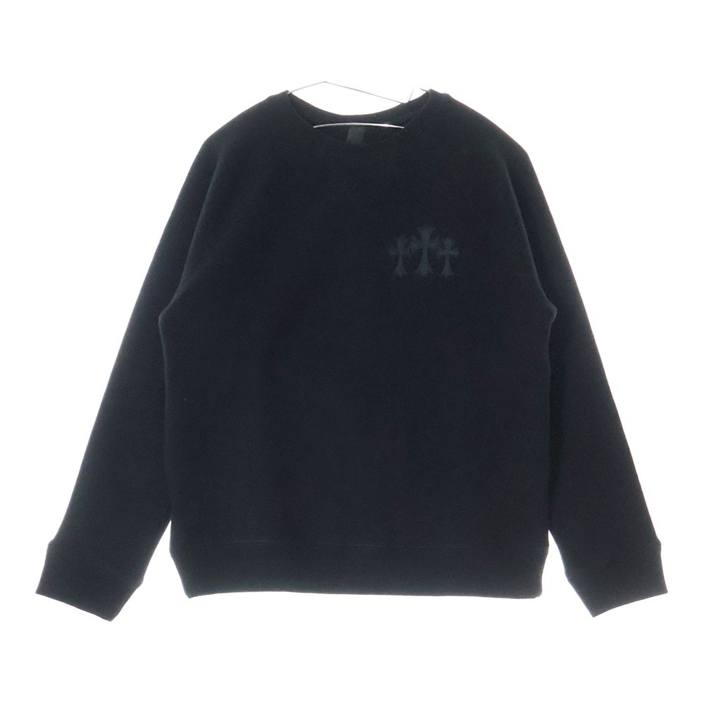 CHROME HEARTS(クロムハーツ) 7-11 CREW バックCHロゴ刺繍スウェット ブラック