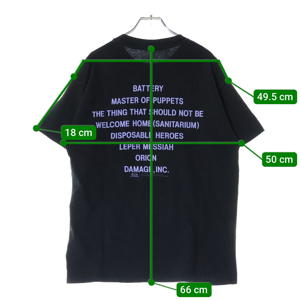 VINTAGE(ヴィンテージ) 90S VINTAGE METALLICA MASTER OF PUPPETS TEE ヴィンテージ メタリカ マスターオブパペッツ 両面プリントTシャツ 半袖クルーネックカットソー