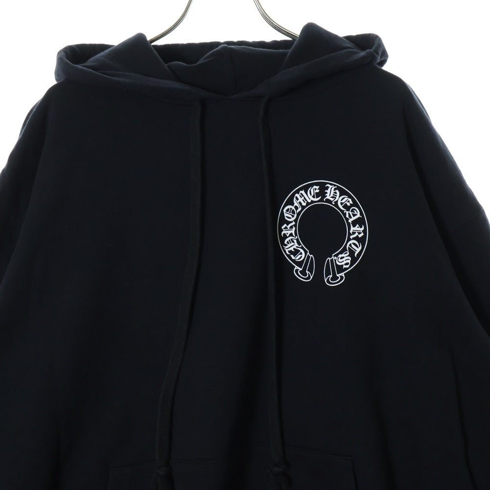 CHROME HEARTS(クロムハーツ) ×MATTY BOY Chomper Horseshoe Hoodie マッティボーイ チョンパー ホースシューフーディ プルオーバースウェットパーカー ブラック