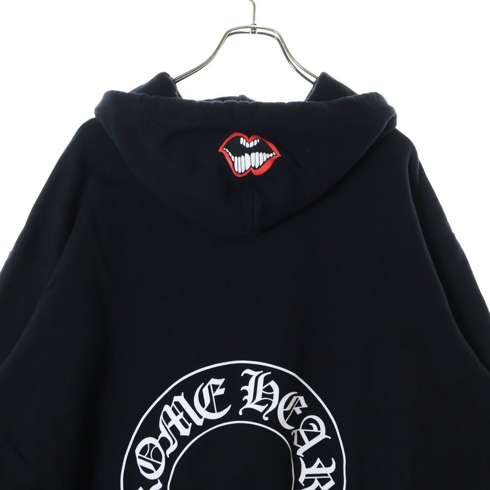 CHROME HEARTS(クロムハーツ) ×MATTY BOY Chomper Horseshoe Hoodie マッティボーイ チョンパー ホースシューフーディ プルオーバースウェットパーカー ブラック