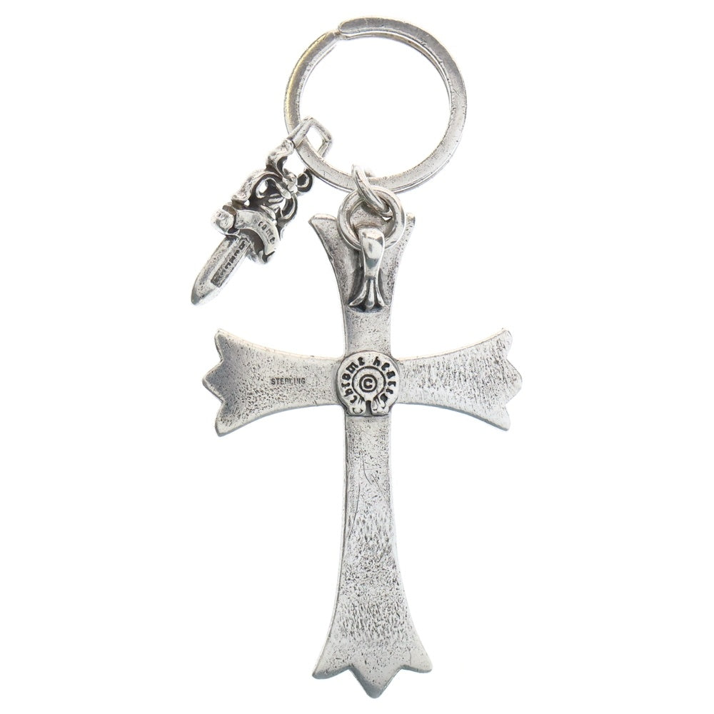 CHROME HEARTS(クロムハーツ) CH CRS LG&No5 DGGR ラージクロス#5ダガー キーリング シルバー