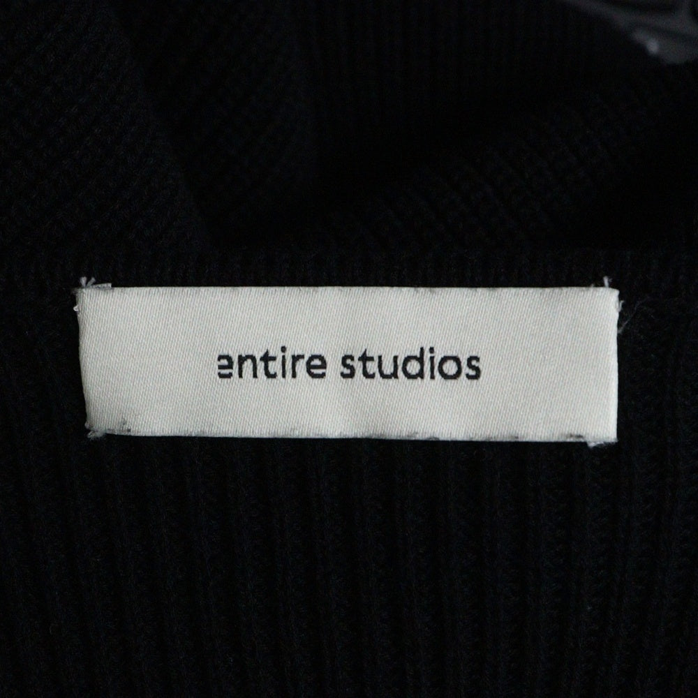entire studios(エンタイア スタジオ) KNIT BLOCK TEE 半袖 ニット ブロック ESU-S25-10041-BL