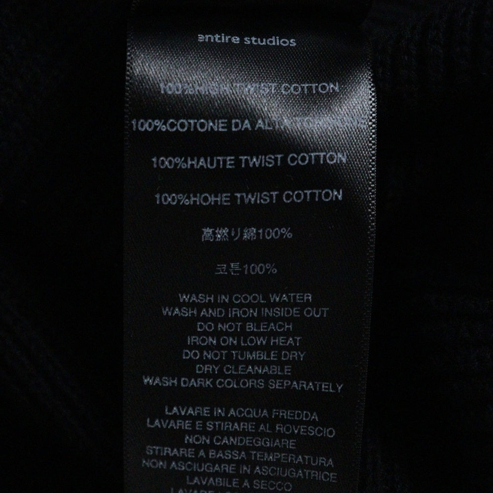 entire studios(エンタイア スタジオ) KNIT BLOCK TEE 半袖 ニット ブロック ESU-S25-10041-BL