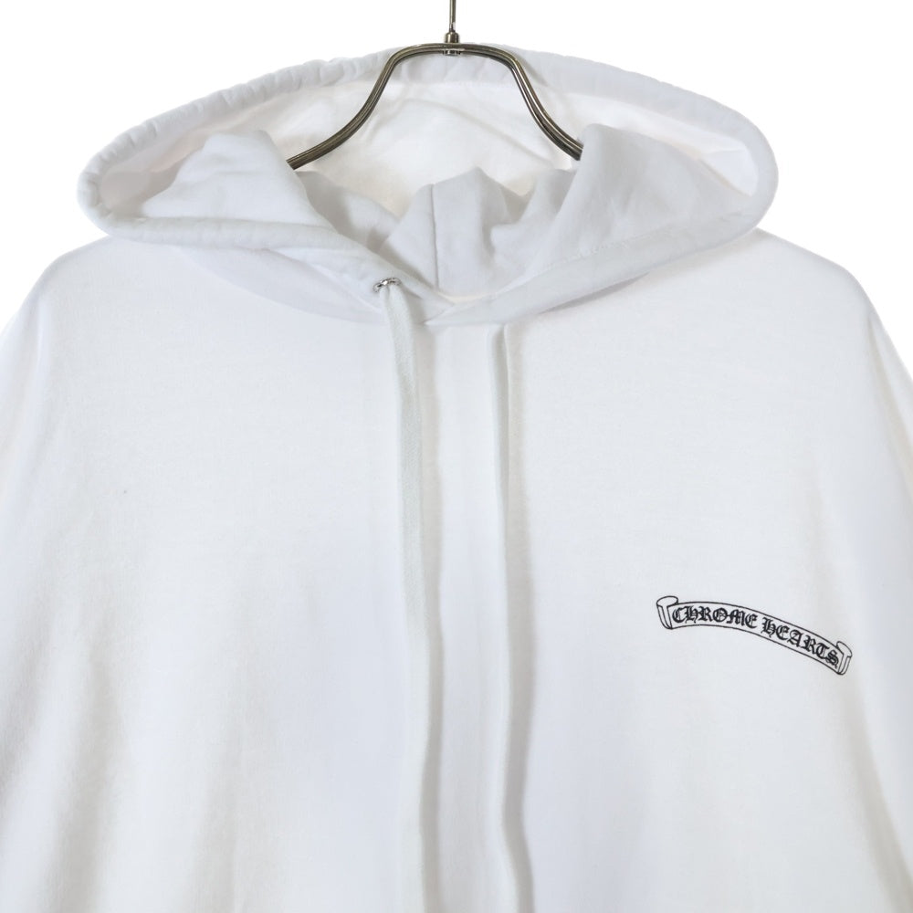 CHROME HEARTS(クロムハーツ) ×The Rolling Stones Lip And Tongue Hoodie ×ローリングストーンズ リップアンドタンフーディ プルオーバーパーカー フーディー ホワイト/ブルー