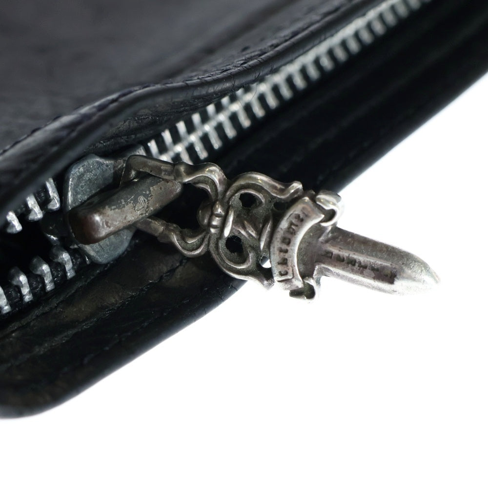 CHROME HEARTS(クロムハーツ) #2 ZPR CHNG PURSE レザー ダガージップ チェンジパース コインケース ブラック