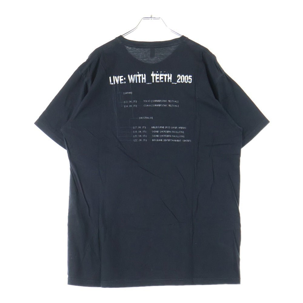 VINTAGE(ヴィンテージ) 00S NINE INCH NAILS WITH TEETH TEE フロントプリント 半袖Tシャツ ブラック